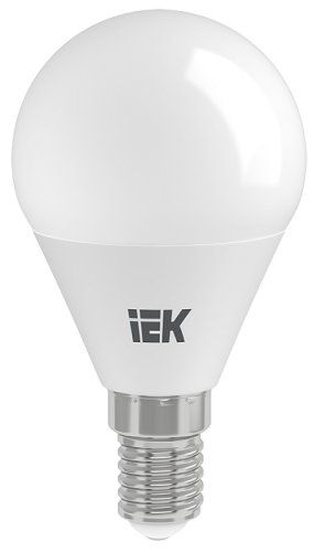 Лампа светодиодная IEK G45 Шар Е14 220В 7Вт 630Лм 4000К  картинка 
